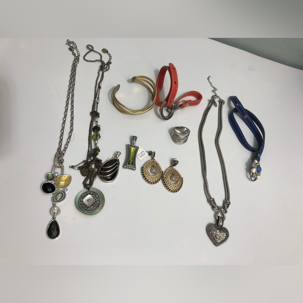 Lia Sophia Jewelry Collection Lot Of Necklaces Bracelets Pendant Earrings